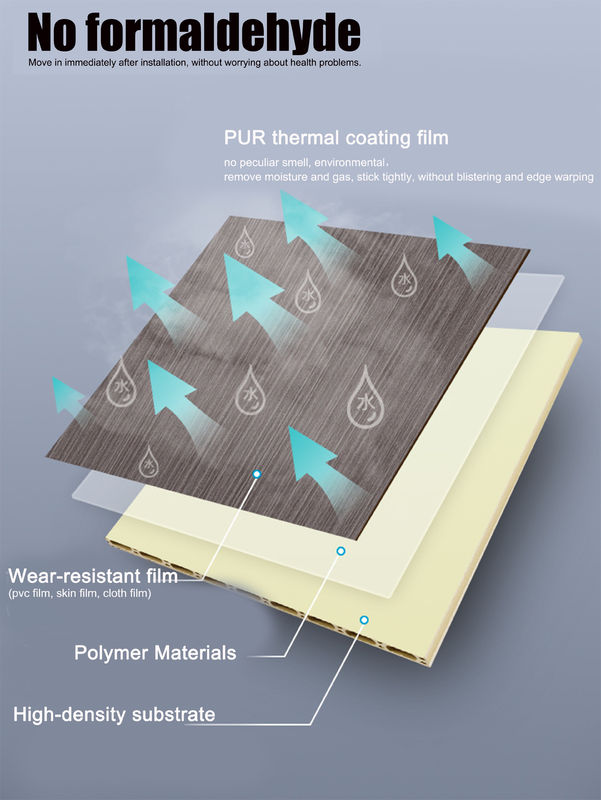 モダン 装飾型 MDF 壁面 レール 室内 防水 PVC 壁面