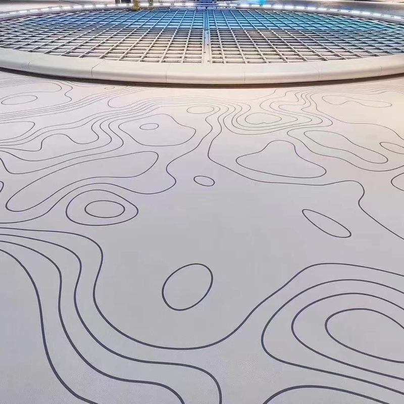 展示ホール用Relle環境に優しく、耐摩耗性、滑り止めラバーフロア