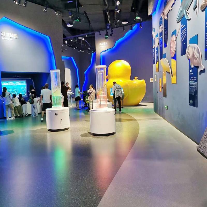 展覧会ホール用レールスリープ防止,耐磨性,汚れ性のあるゴム床