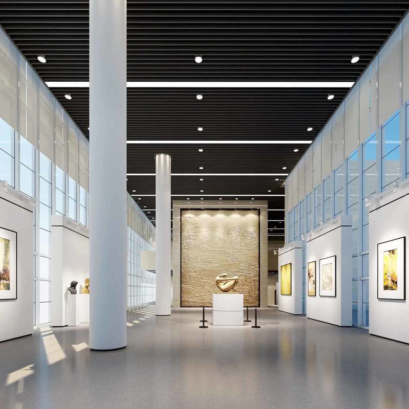 博物館文化遺物展示区用 汚れ耐性・防滑ゴム床