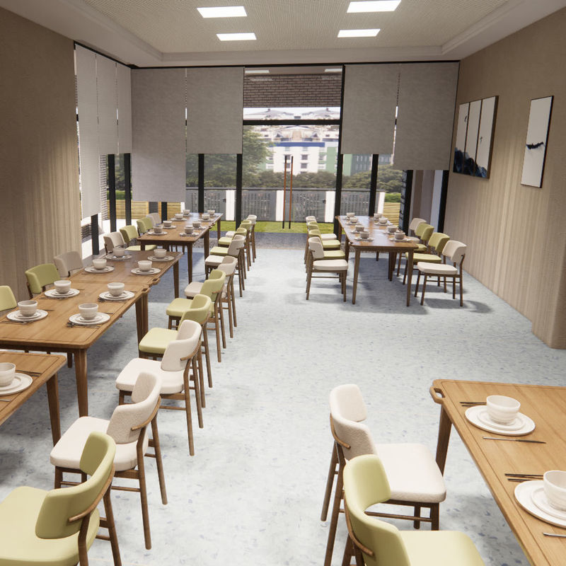 介護施設の高齢者向け衛生的な均質な床 医療従順性タイプ