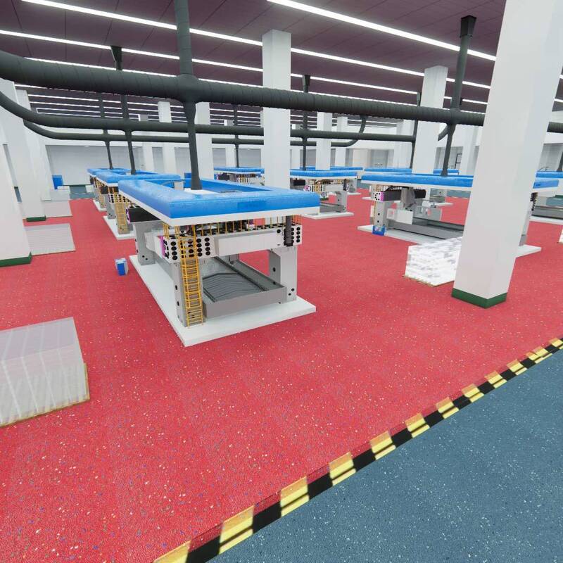 Relle 防塵カーボリンダム安全床 (クリーン エリア 耐磨 防滑 防火 環境に優しい)