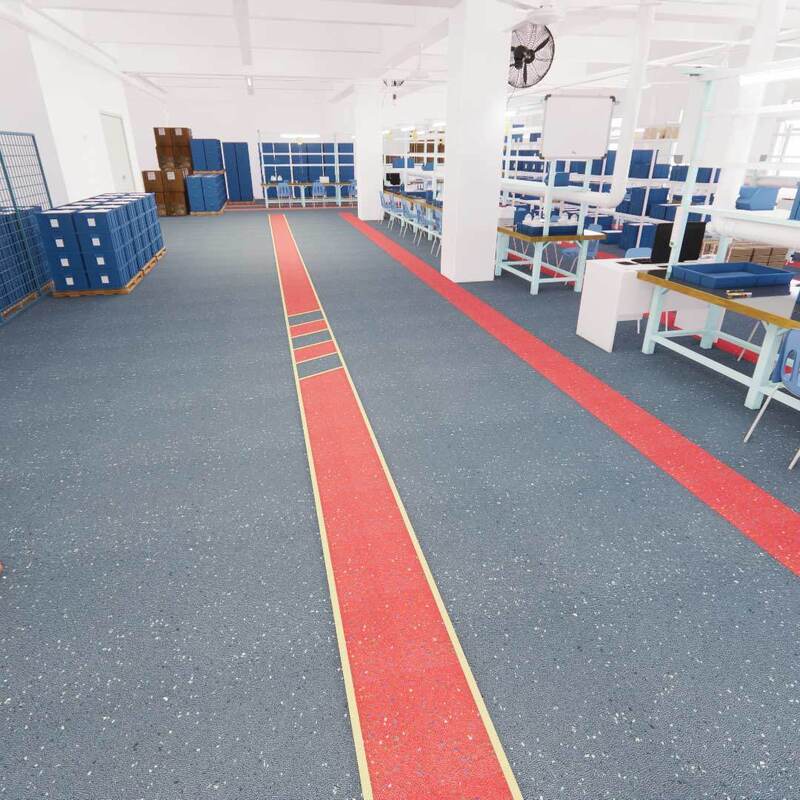 Relle 防塵カーボリンダム安全床 (クリーン エリア 耐磨 防滑 防火 環境に優しい)