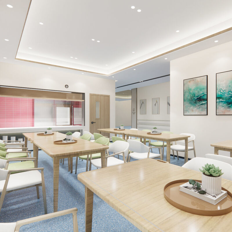 介護施設患者室向け、耐衝撃性・傷つきにくい均質床材