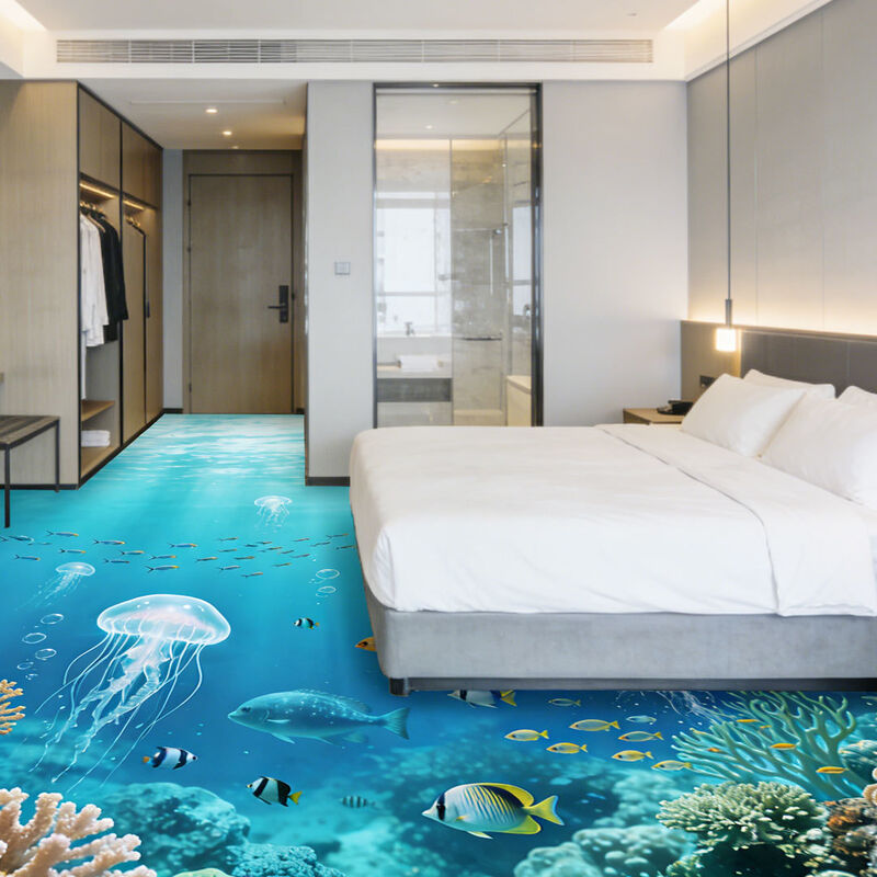 テーマルーム向けプレミアムカスタムイメージ3D装飾フローリング