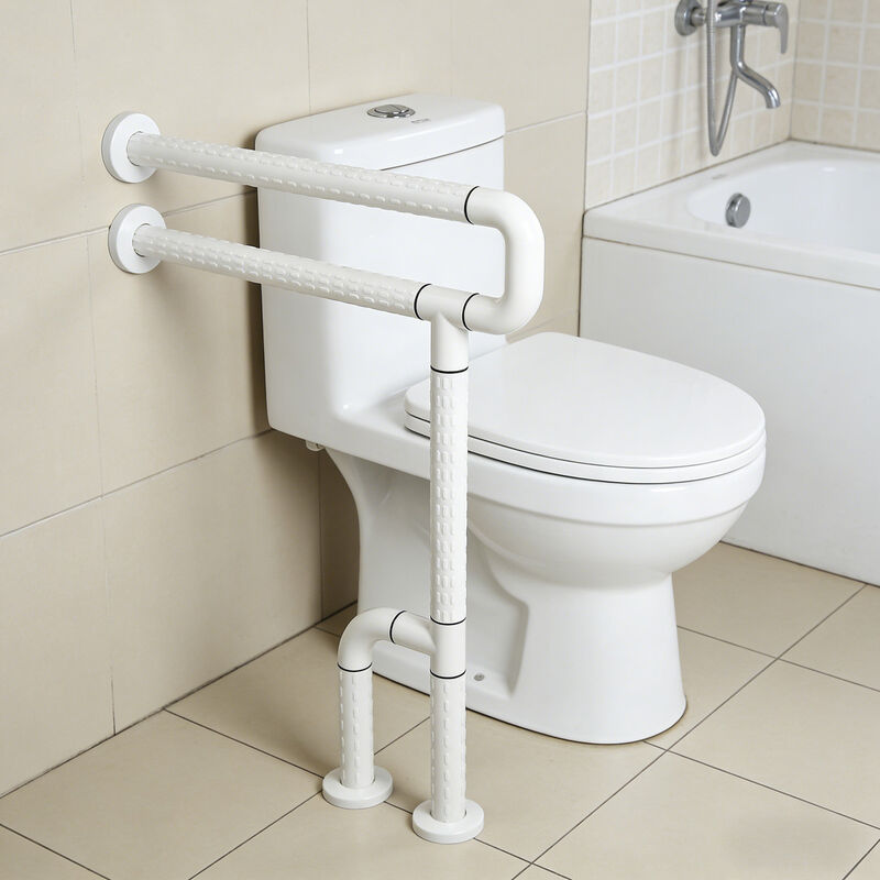 Relle RL-U1854 U-Type Double-Layer Toilet Grab Bar - Anti-Collision Antibacterial for Hospital/Nursing Home (Customizable)
